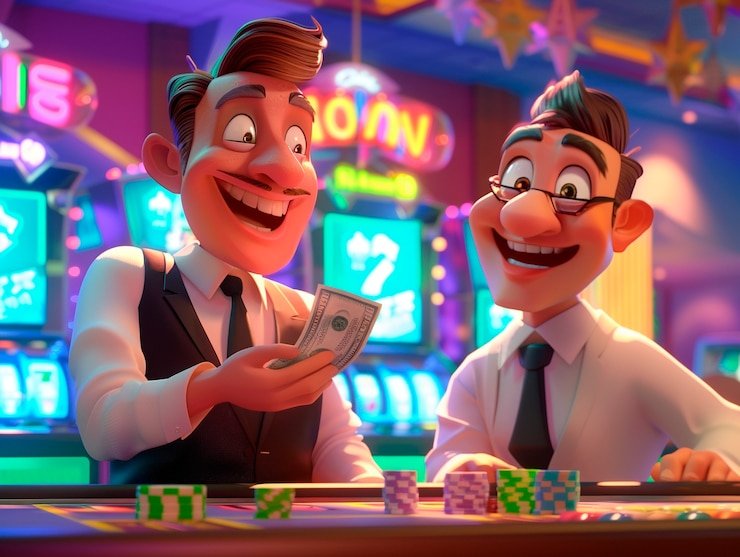 Pengguna menikmati hiburan casino online dengan fitur penarikan cepat